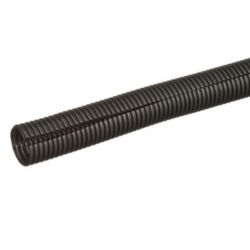 Black Polypropylene Corrugated Split Wire Loom Flexible Conduit Heat  Resistant